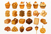 Watercolor Fall Drink and Desserts, an Illustration by Nicolle's Colorful Art (Thumbnail 6 of 7)