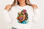 Watercolor Bright Summer Clipart Bun, an Illustration by SVGArt (Thumbnail 7 of 9)