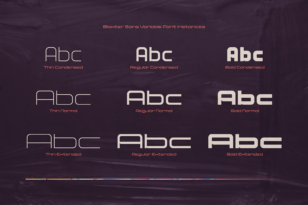 Bloxter Sans - Variable Font Family, a Sans Serif Font by Gleb Guralnyk (Photo 5 of 7)