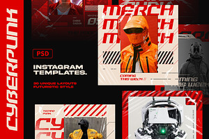 CYBERPUNK Instagram Templates
