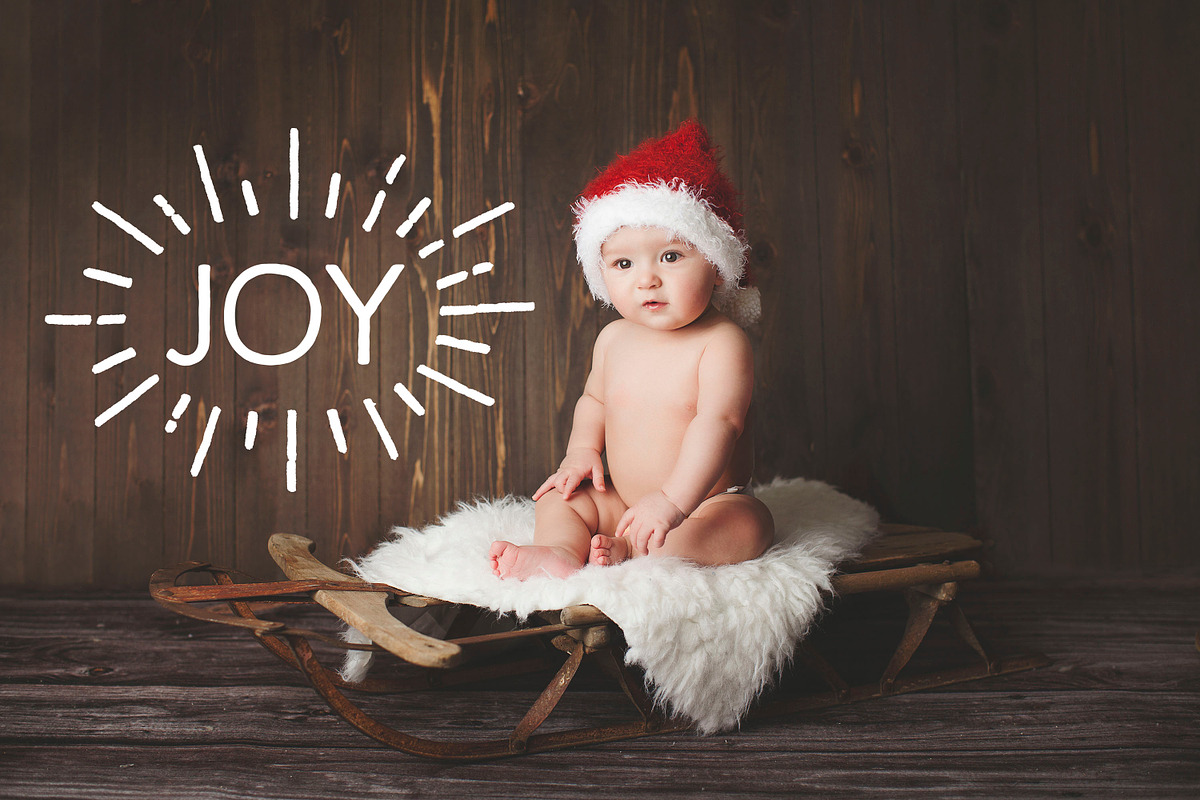 Christmas word overlays - digital preview 4
