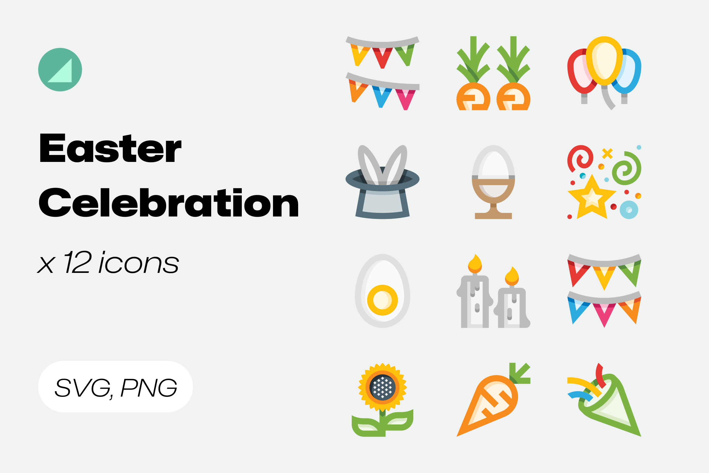 Basicons / Holidays / Easter Icons, a Duotone Icon by EDT.Graphics