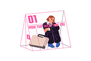 Overworking, work overload concept, a Work Illustration by PaperTrident (Thumbnail 7 of 9)