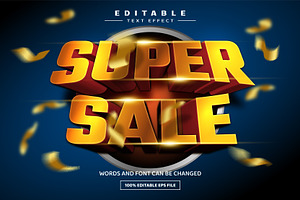 Super Sale Bold Editable Text Effect