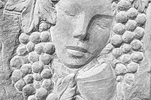 God Bacchus bas relief