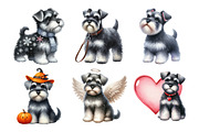 Miniature Schnauzer Dog Clipart, an Illustration by Daily.Designs (Thumbnail 5 of 5)