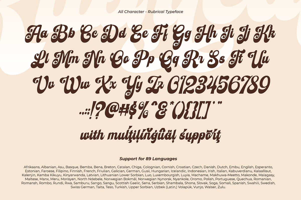 Rubrical, a Script Font by Ditatype (Photo 9 of 11)