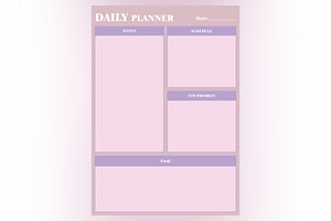 Daily Planner Sheet Design -28