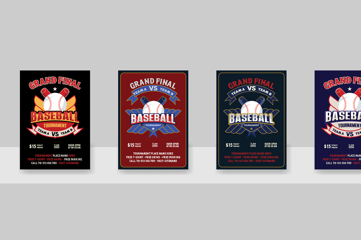 Baseball Championship League flyer, a Flyer Template by Kazi Hossain