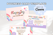 Rainbow Business Card Canva Template, a Business Card Template by Summit Avenue (Thumbnail 1 of 7)