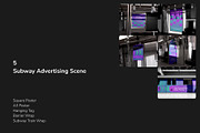 Subway Advertising Set Mockup, a Mockup by Arvalamockup (Thumbnail 7 of 10)