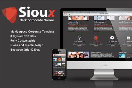 Sioux Dark Tempalte