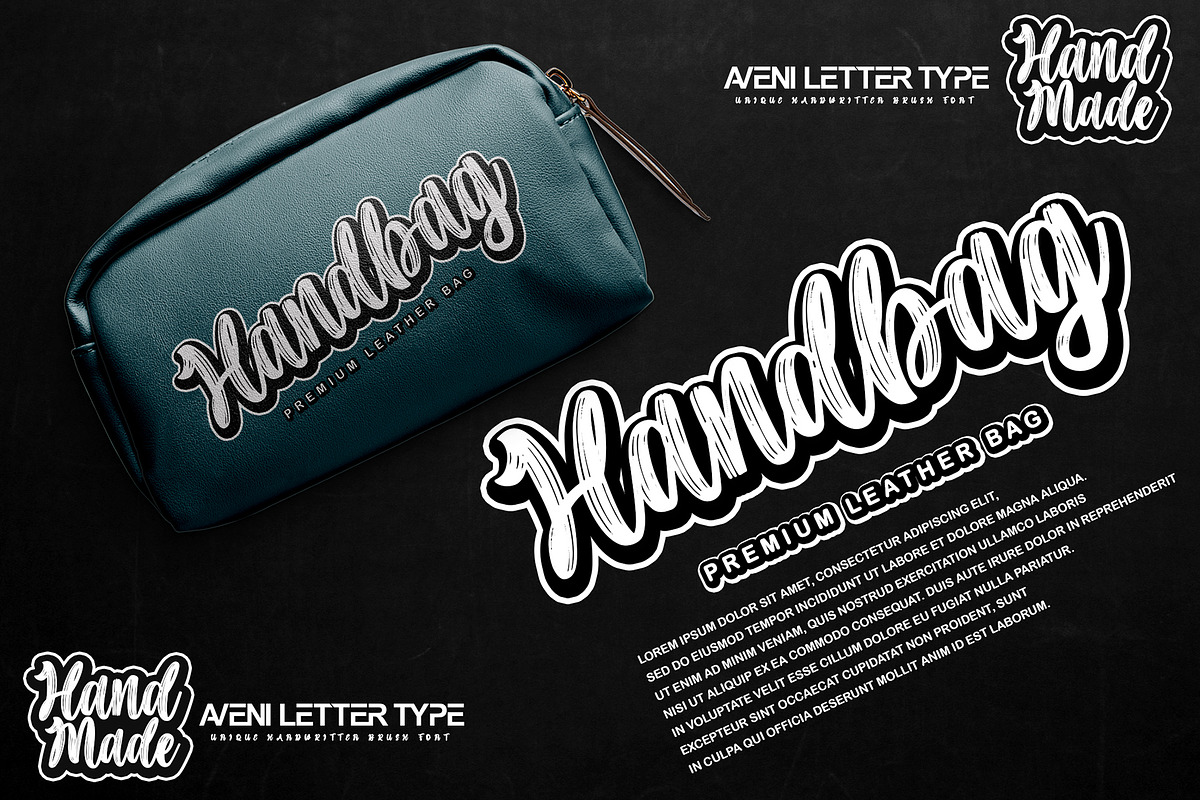 Handmade | Handwritten Brush Font, a Handwritten Font by Aveni Letter Type (Photo 2 of 9)