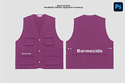 Utility vest mockup, an Apparel Mockup by Barmecide Mockup Studio (Thumbnail 1 of 3)
