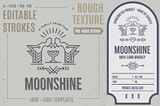 Wolf Logo/Label Template, a Branding & Logo Template by Lumitar (Thumbnail 1 of 3)
