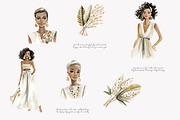 Summer watercolor clipart set, a Decorative Illustration by Patishop Art (Thumbnail 2 of 9)