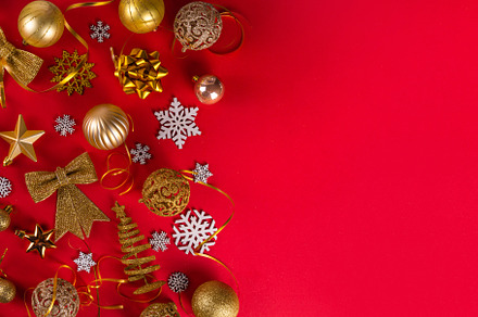 Christmas and New Year background, a Holiday Photo by Rimma