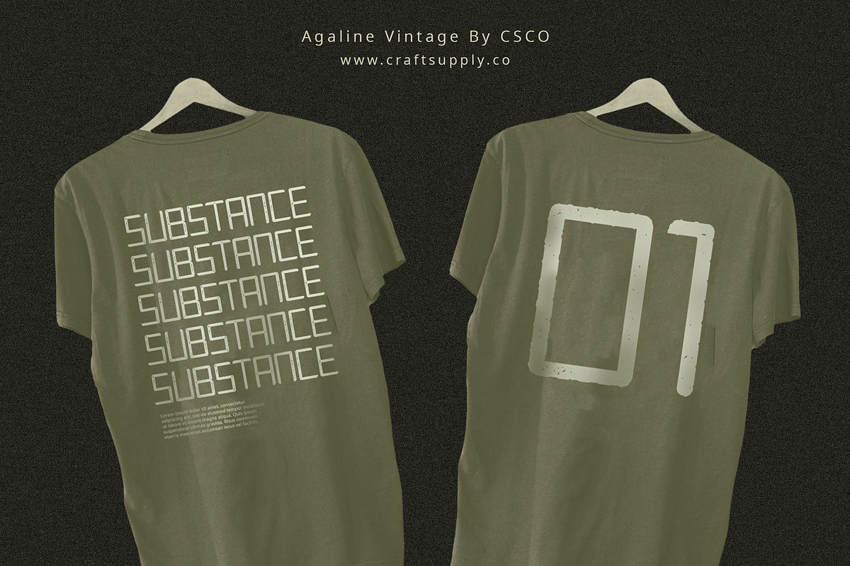 Agaline Vintage, a Sans Serif Font by Craft Supply Co. (Photo 4 of 8)