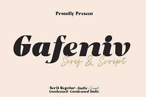 Gafeniv Font Duo - 5 Styles