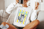 Striped See Ya Soon Funny Raccoon P, an Illustration by Daily.Designs (Thumbnail 3 of 5)