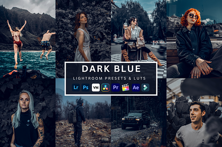 Dark Blue Lightroom Presets and LUTs