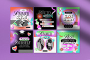 Summer Fashion Instagram Pack, a Social Media Template by graphicook (Thumbnail 2 of 5)