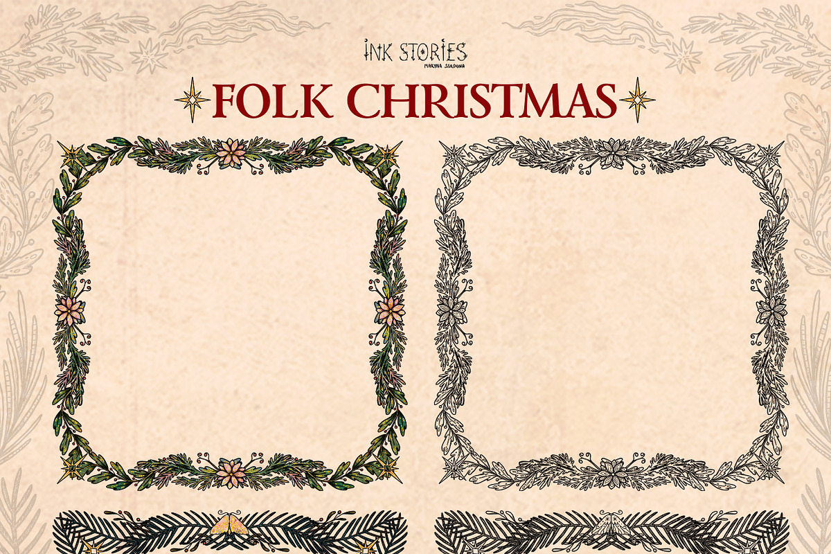 Folk Christmas Ancient Winter Tales, a Seasonal Illustration by Ink Stories (Photo 10 of 12)