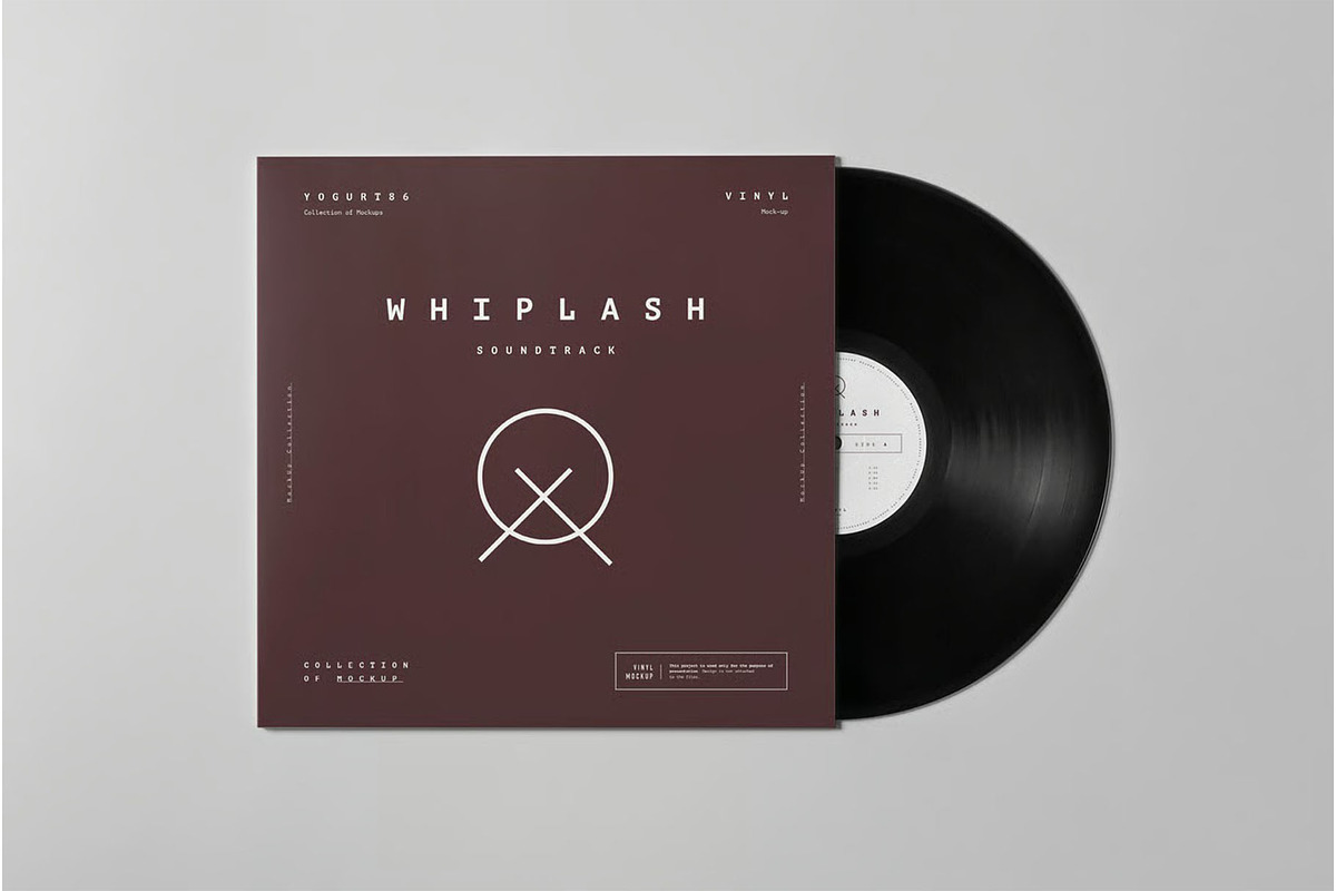 Vinyl Mock-up, a Product Mockup by zippypixelstudio (Photo 2 of 9)
