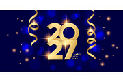 2027 New Year Graphics Set, a Background Graphic by Finevector (Thumbnail 2 of 7)