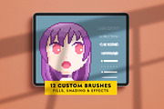 Pixel Art Brush Pack for Procreate, a Brush Add-On by Ghost Paper (Thumbnail 2 of 6)