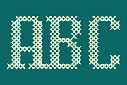 Cross Stitch Classic Font, a Font by GG Design (Thumbnail 2 of 10)