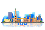 Porto Portugal skyline illustration, an Illustration by Sky and glass (Thumbnail 4 of 7)