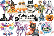 Quirky Halloween Sublimation Clipart, an Illustration by Black Bird Studio (Thumbnail 1 of 6)