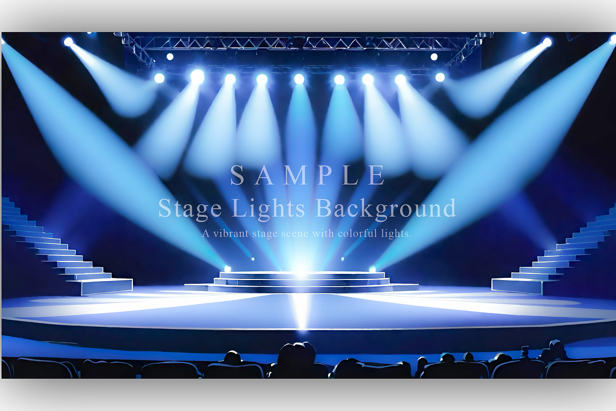15 Stage Lights Background, a Background Graphic by NOMO DESIGN (Photo 5 of 16)