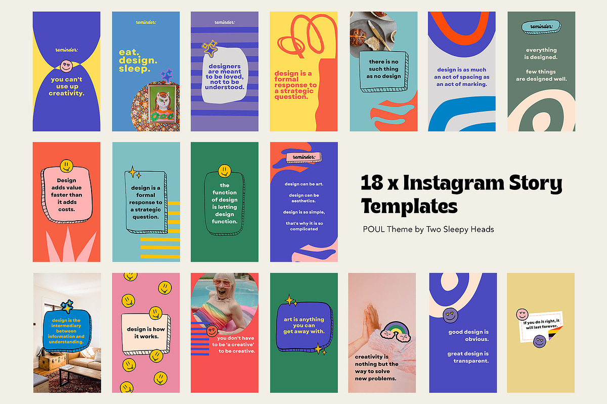 POUL Template | Canva Insta Story, a Social Media Template by Two Sleepy Heads Studio (Photo 2 of 4)