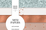 Marble Rose Gold Mini Papers, a Pattern Graphic by Frou Fou Craft (Thumbnail 1 of 7)