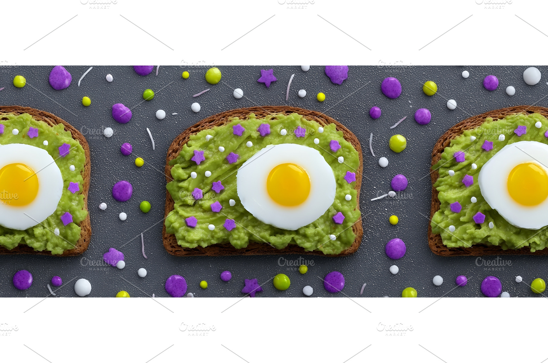 Avocado toast topped with, a Food & Drink Photo by ZinetroN