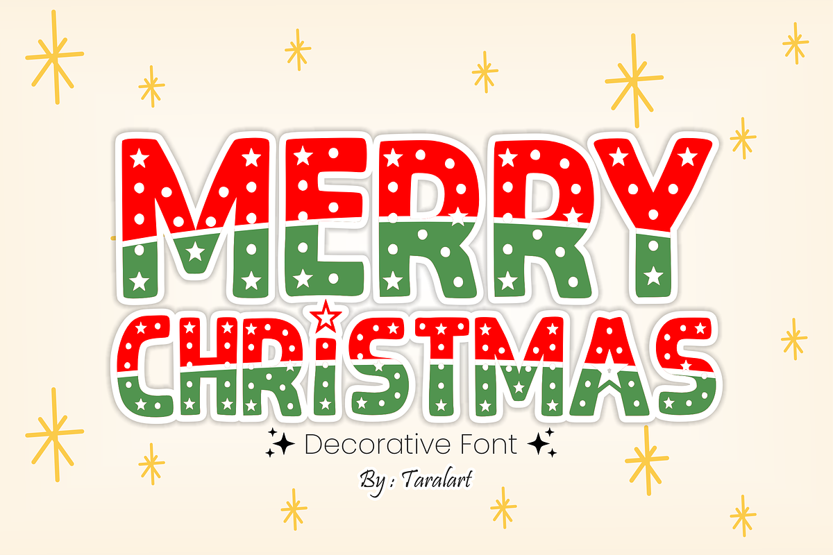 Hello Christmas - Festive Font, a Sans Serif Font by KiddoGlyphs Studio (Photo 2 of 5)