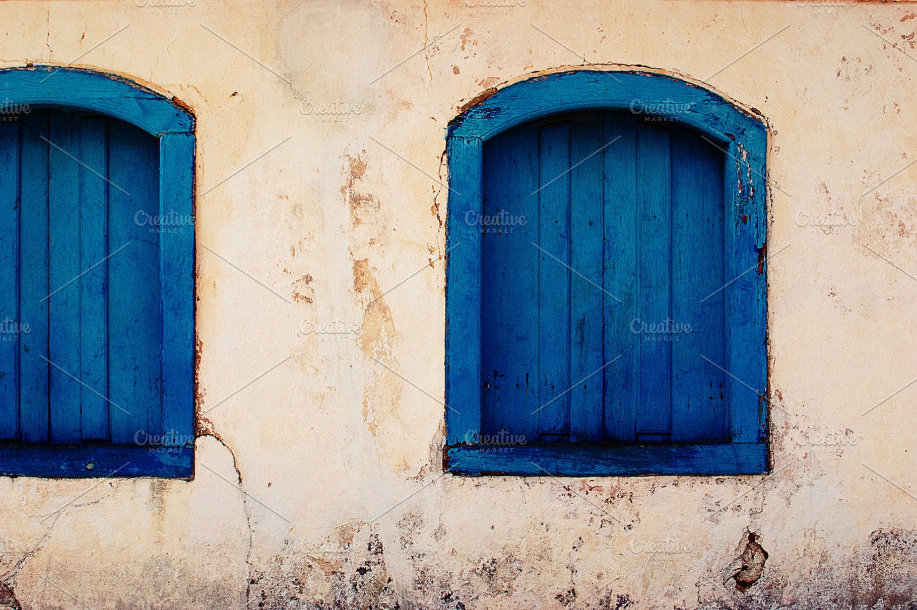 Old blue windows containing old, blue, and windows, an Architecture Photo by André Bernardo