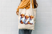 Halloween Highland Cow Png, an Illustration by Designworld (Thumbnail 4 of 5)