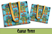 Retro Toy Robots Clipart & Posters, an Object Graphic by Blynn Pippen (Thumbnail 10 of 23)