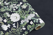 White Flowers Botanical Paper Pack, a Pattern Graphic by paper aesthetic (Thumbnail 4 of 8)