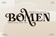 Bomen - Modern Elegant Serif Font