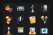Theater and Cinema Icon Set, a Duotone Icon by Prosymbols (Thumbnail 7 of 8)