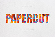 Papercut Text Effect, a Layer Style Add-On by Design Squad (Thumbnail 1 of 3)