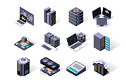 Isometric Vector Icons Pack, an Outline Icon by alexdndz (Thumbnail 12 of 21)