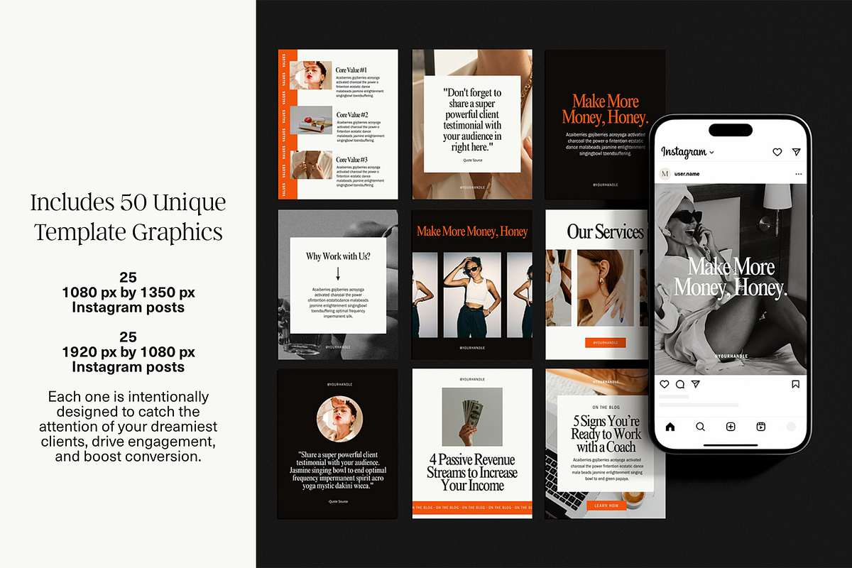 50 Canva Social Media Templates, a Social Media Template by Glo Design Studio (Photo 2 of 10)