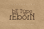 Be Type Reborn Lite Serif Font, a Serif Font by Monoletter Studio (Thumbnail 1 of 6)