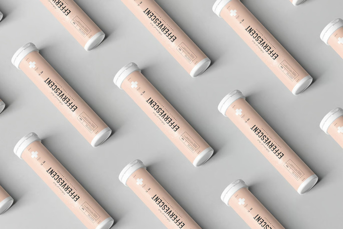 Effervescent Tablets Tube Mock-up, a Packaging Mockup by zippypixelstudio (Photo 11 of 11)