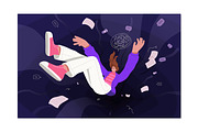 Depression, psychotherapy concept, a Person Illustration by PaperTrident (Thumbnail 2 of 4)
